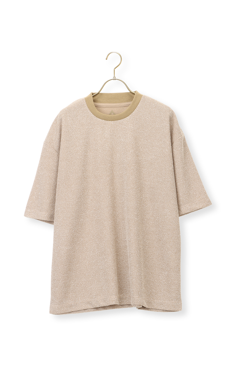 【男女兼用】らくリッチブークレーTシャツ【セットアップ着用可】 ベージュ S