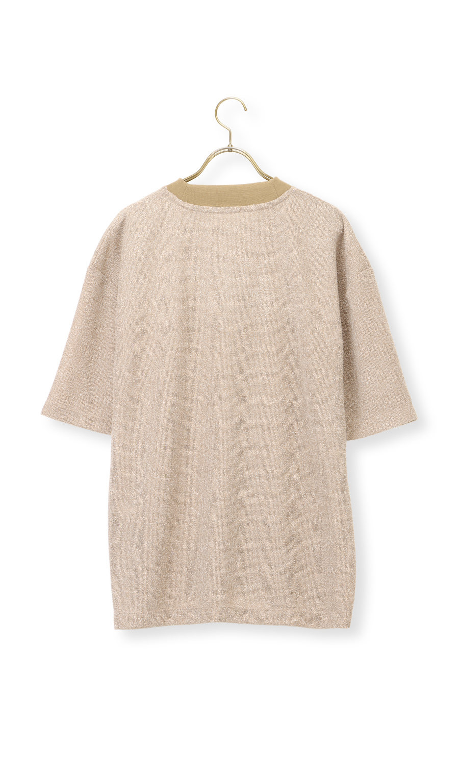 【男女兼用】らくリッチブークレーTシャツ【セットアップ着用可】 ベージュ S