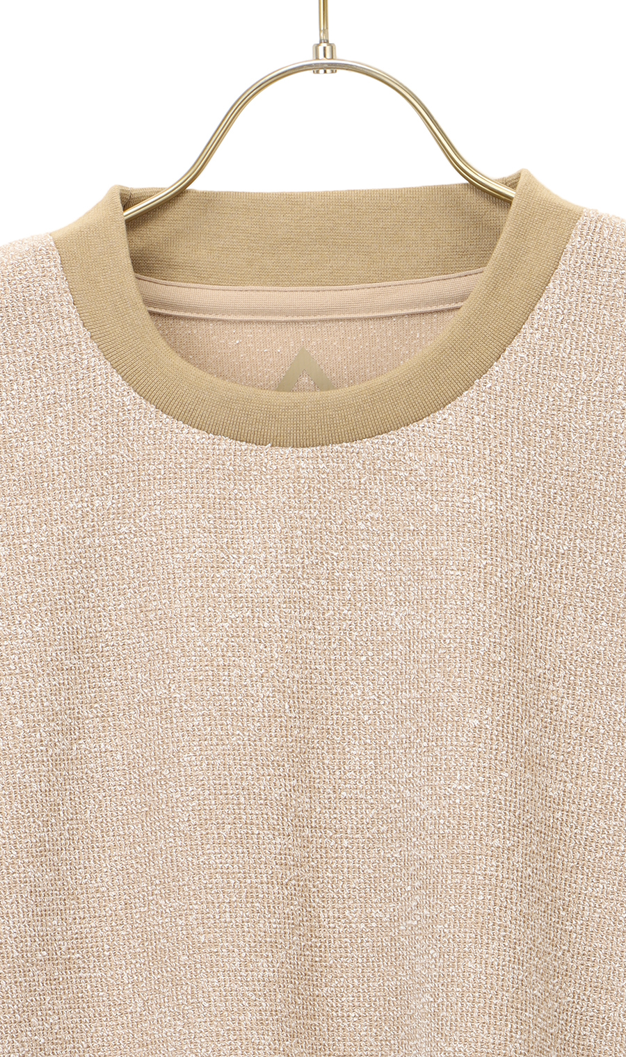 【男女兼用】らくリッチブークレーTシャツ【セットアップ着用可】 ベージュ S