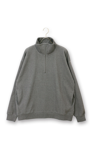 【男女兼用】らくリッチスウェットハーフジップ【セットアップ着用可】