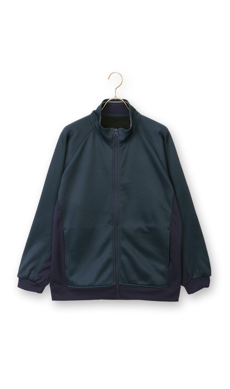 【男女兼用】ほかリッチ裏シャギージャージジャケット【セットアップ着用可】 ネイビー S