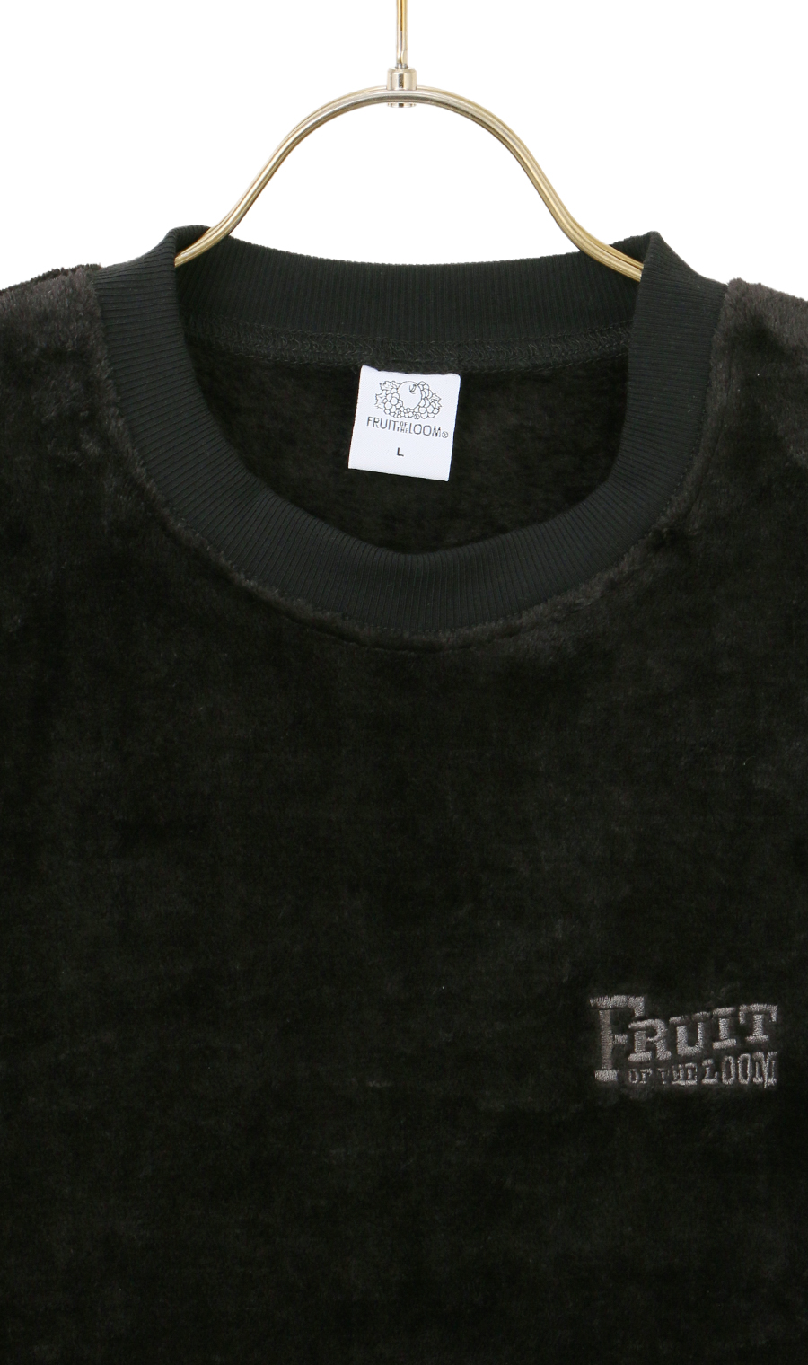 【男女兼用】ボアフリースロングTシャツ【セットアップ着用可】 ブラック S