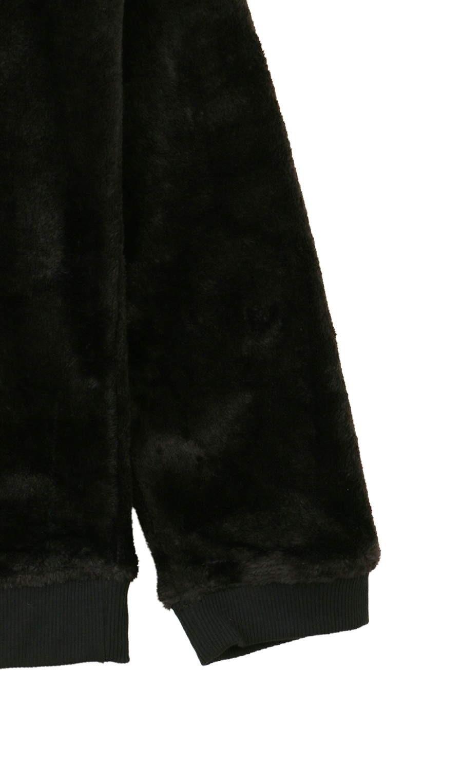 【男女兼用】ボアフリースロングTシャツ【セットアップ着用可】 ブラック S