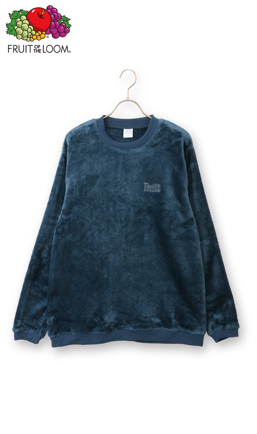 フリースブランケット 青 TBLKT 男女兼用】ボアフリースロングTシャツ【セットアップ着用可