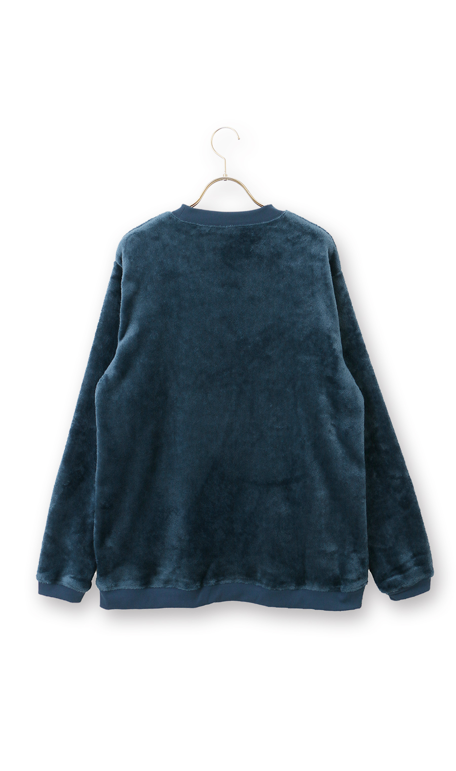 【男女兼用】ボアフリースロングTシャツ【セットアップ着用可】 ネイビー S