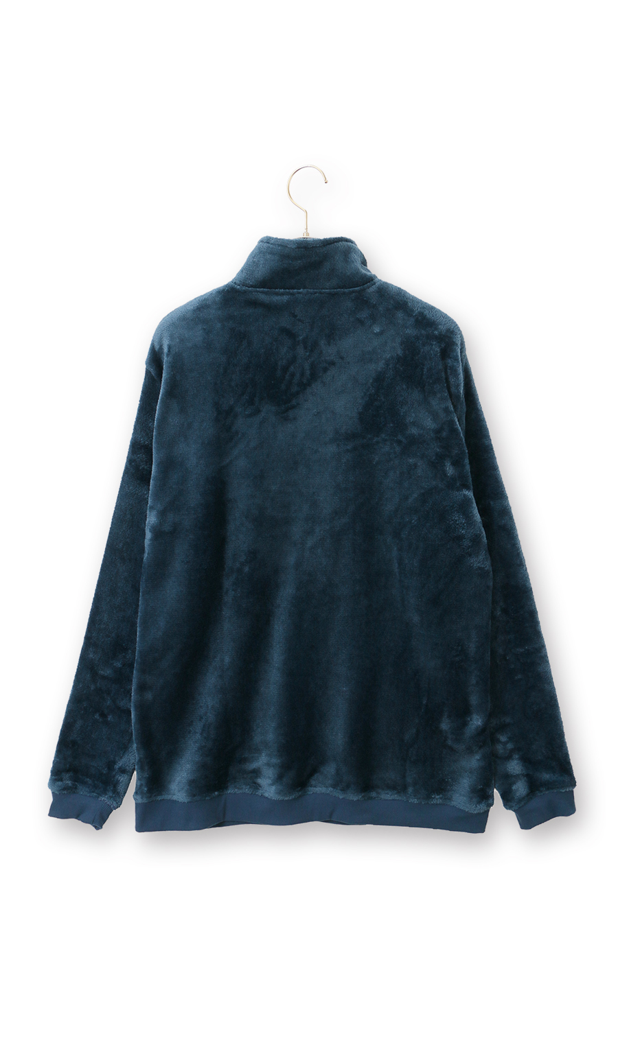 【男女兼用】ボアフリースハーフジップ【セットアップ着用可】 ネイビー S