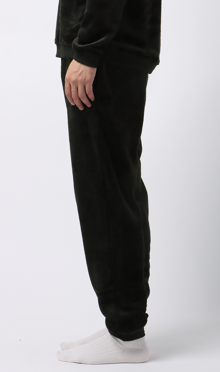 【男女兼用】ボアフリースパンツ【セットアップ着用可】 ブラック S