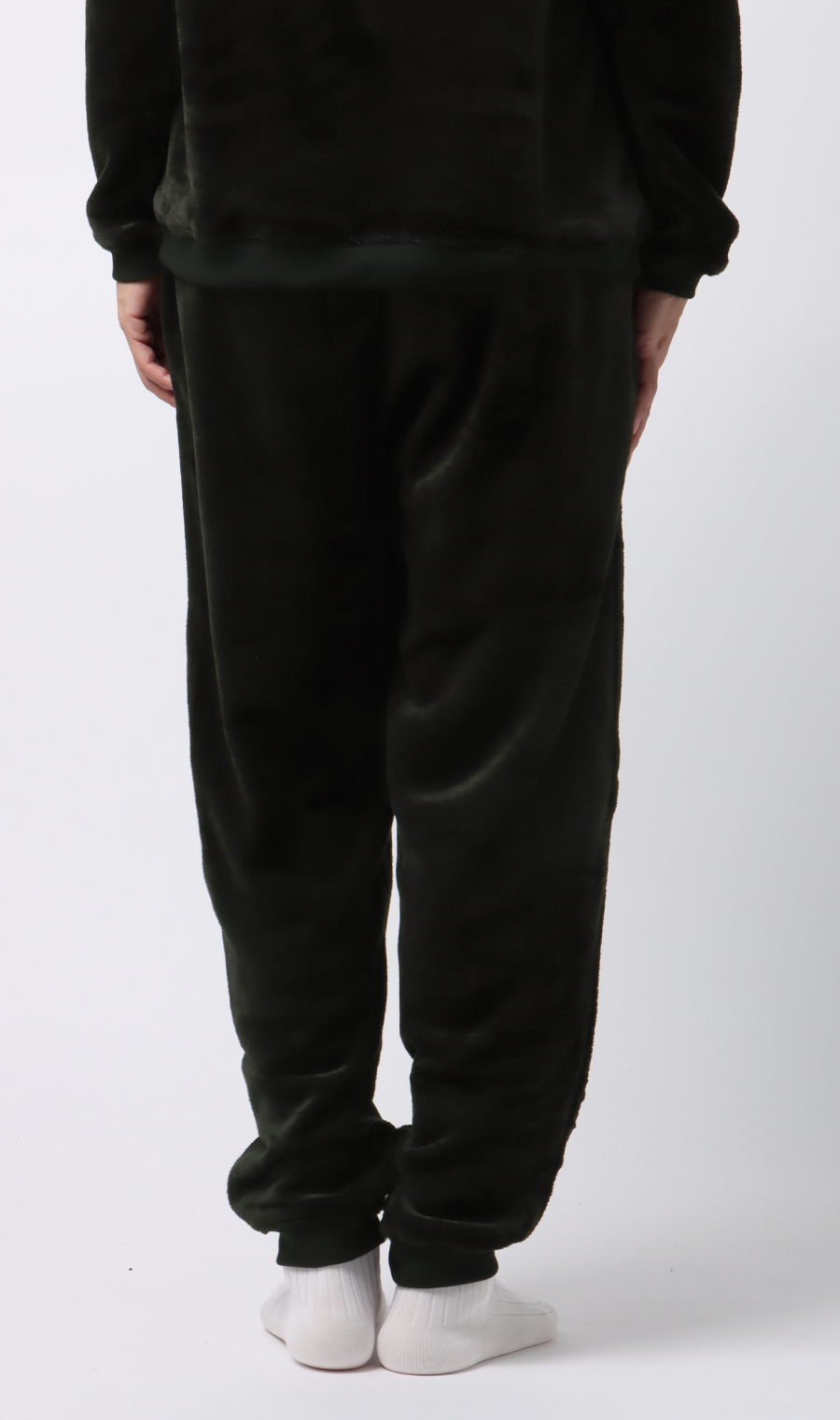 【男女兼用】ボアフリースパンツ【セットアップ着用可】 ブラック S