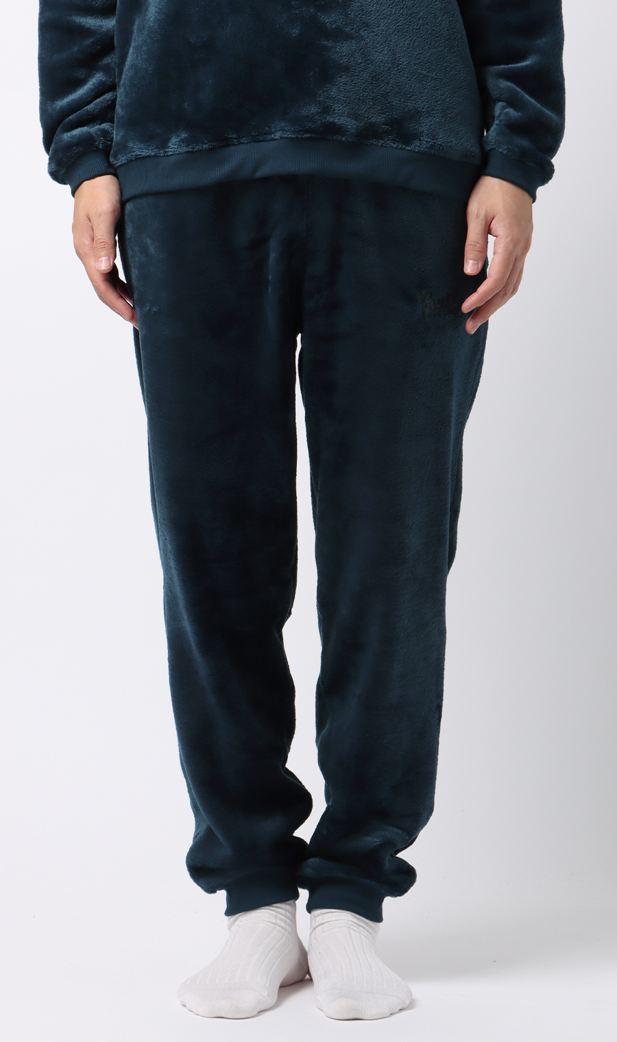 【男女兼用】ボアフリースパンツ【セットアップ着用可】 ネイビー S