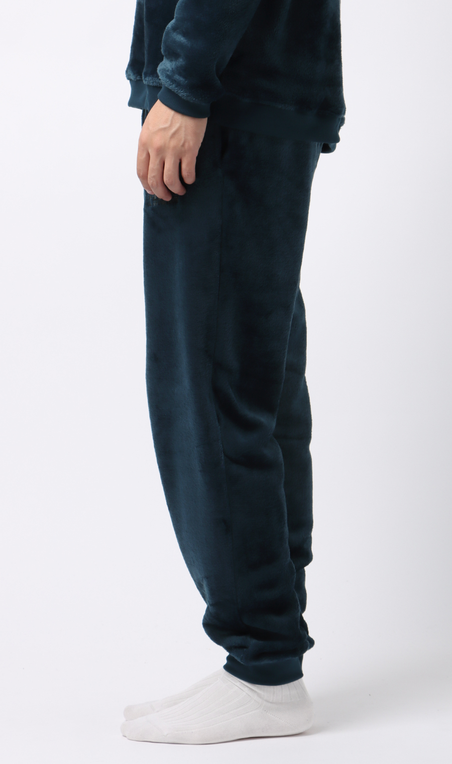【男女兼用】ボアフリースパンツ【セットアップ着用可】 ネイビー S