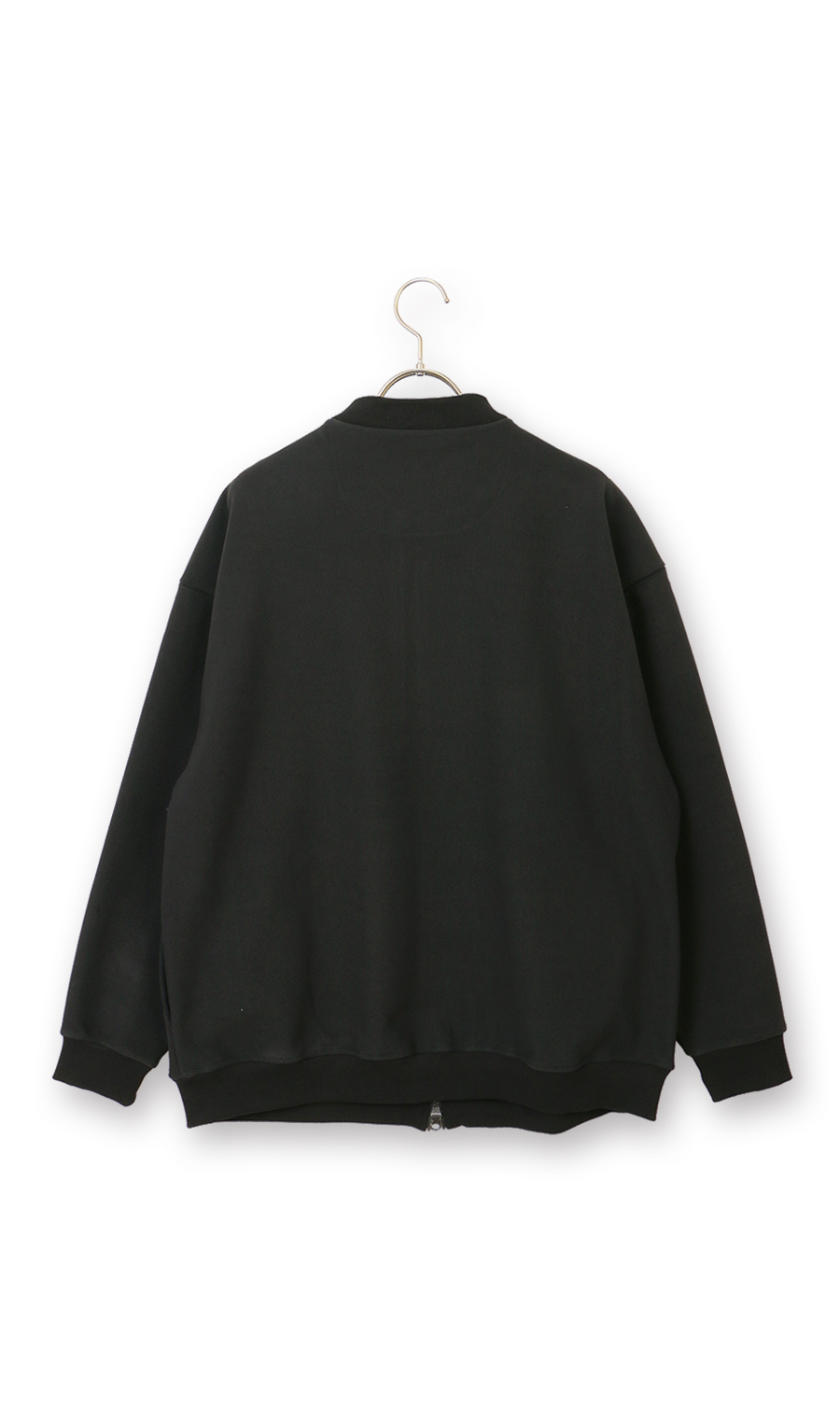 【男女兼用】ほかリッチ裏フリースジップブルゾン ブラック LL