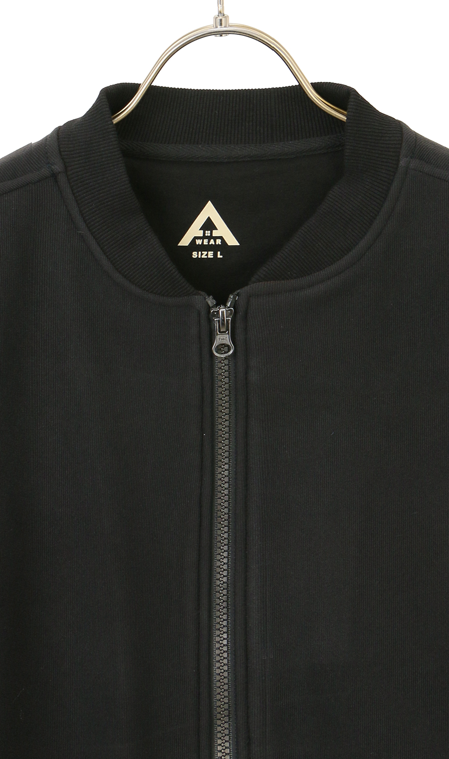 【男女兼用】ほかリッチ裏フリースジップブルゾン ブラック LL