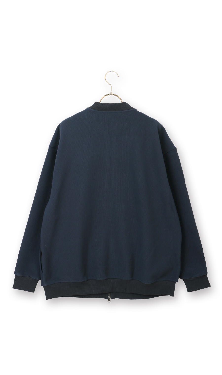 【男女兼用】ほかリッチ裏フリースジップブルゾン ネイビー S