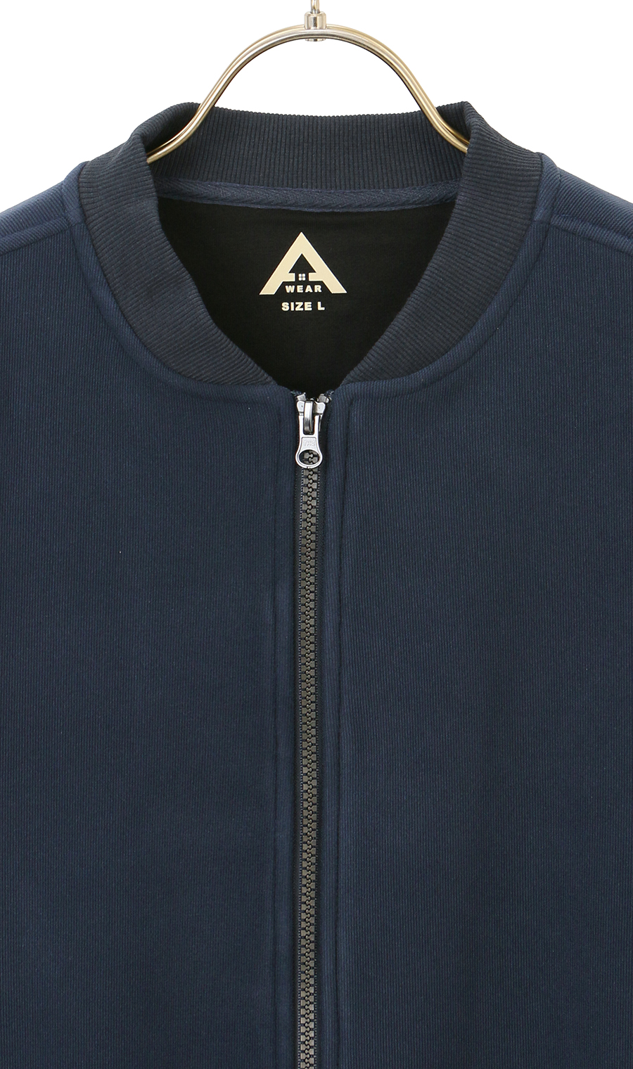 【男女兼用】ほかリッチ裏フリースジップブルゾン ネイビー S