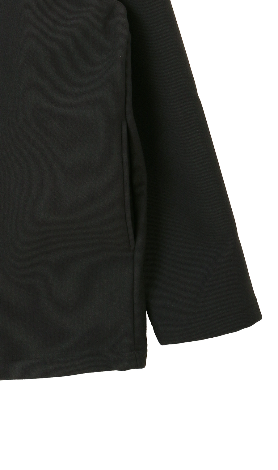 【男女兼用】ほかリッチ裏フリースボタンカーディガン ブラック M