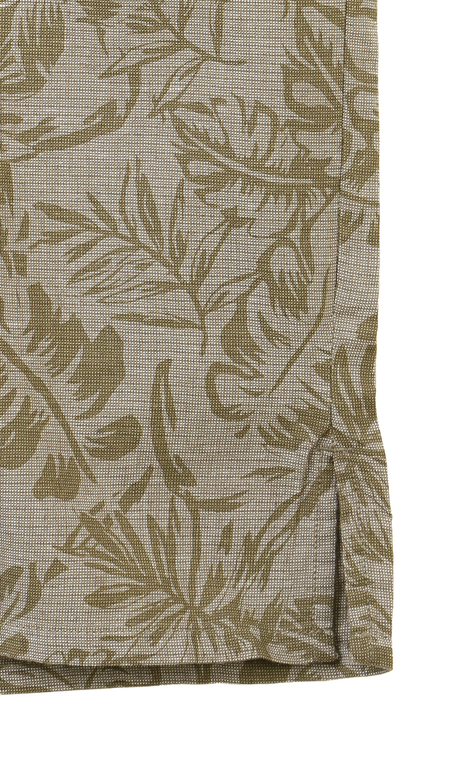 麻混クールマックスオープンシャツ【半袖】 カーキ S