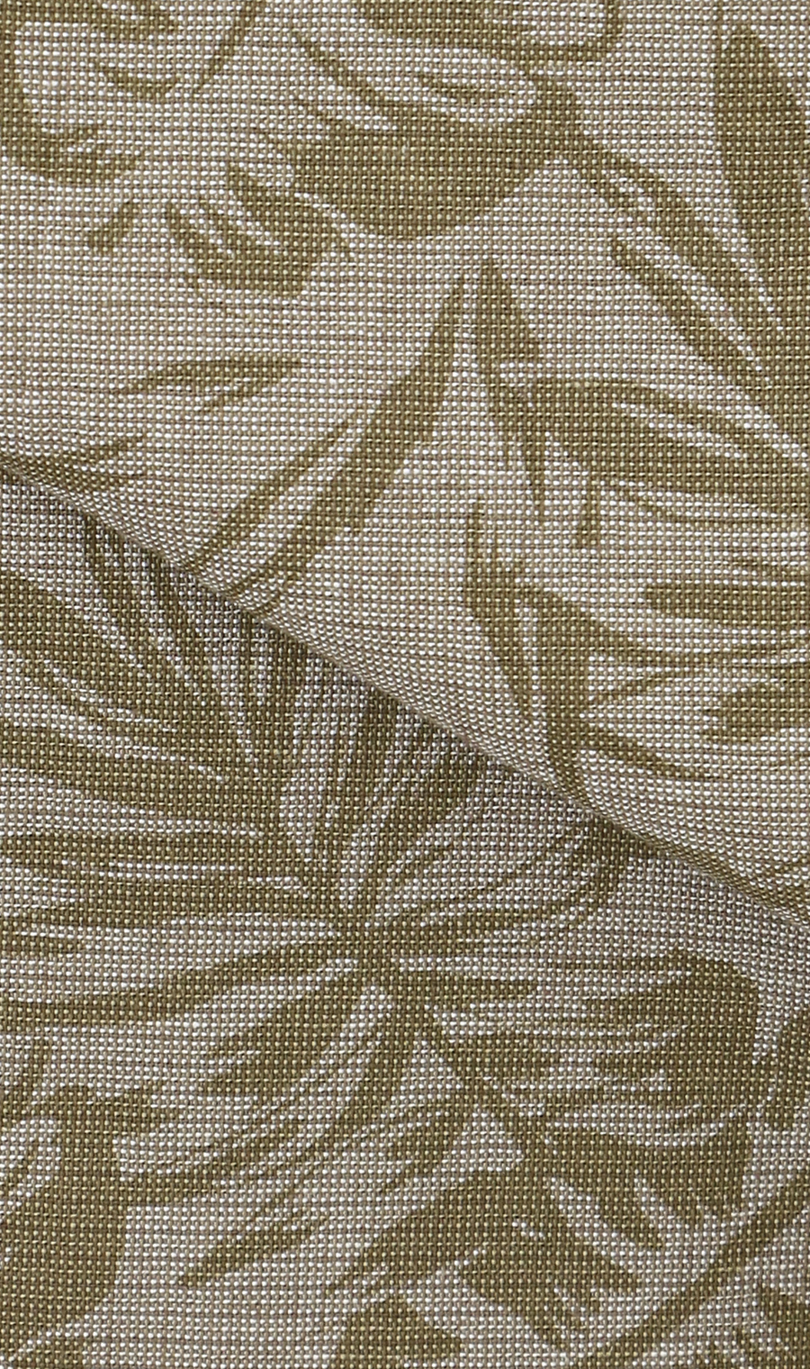 麻混クールマックスオープンシャツ【半袖】 カーキ S