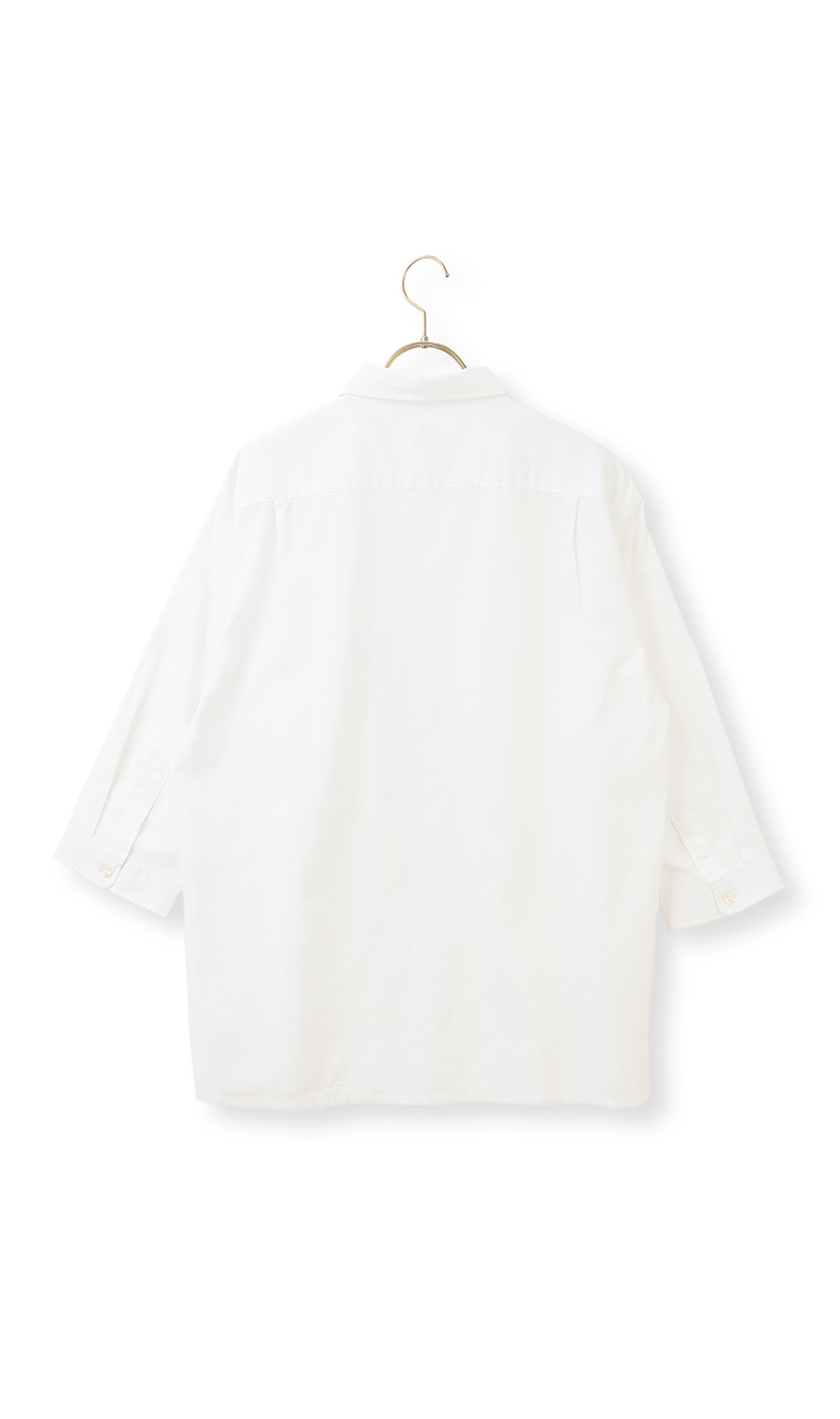 麻混クールマックスシャツ【7分袖】 ホワイト S