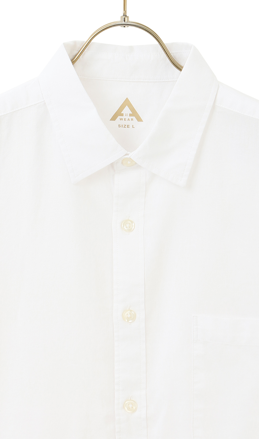 麻混クールマックスシャツ【7分袖】 ホワイト S