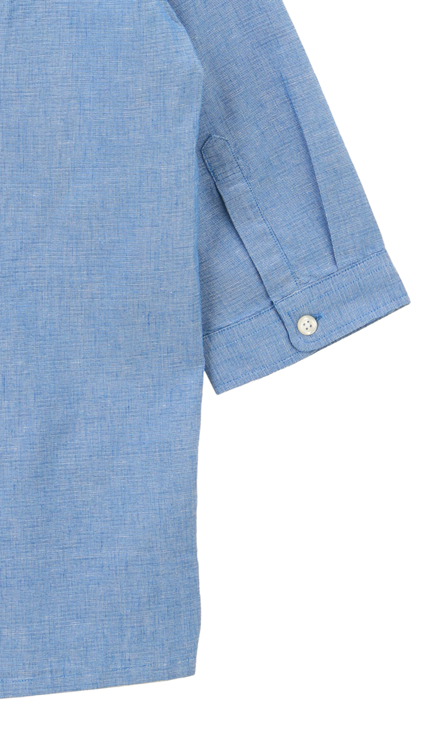 麻混クールマックスシャツ【7分袖】 ブルー S