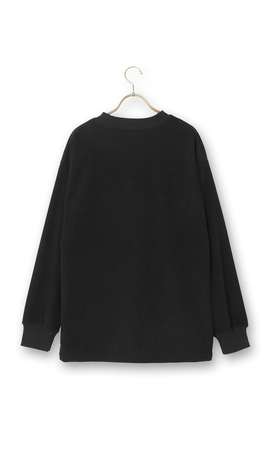 【男女兼用】ほかリッチコーデュロイプルオーバー【セットアップ着用可】 ブラック S