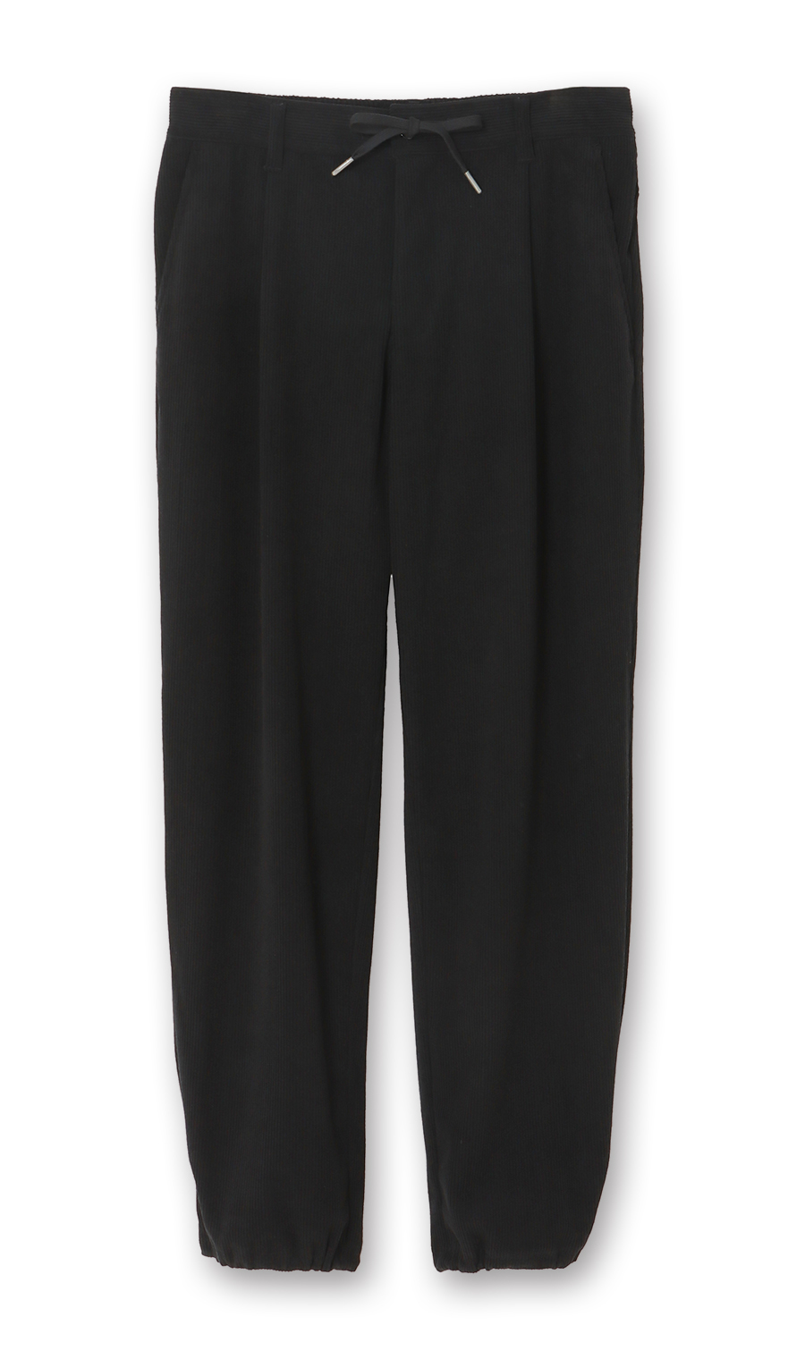 【男女兼用】ほかリッチコーデュロイイージーパンツ【セットアップ着用可】 ブラック S