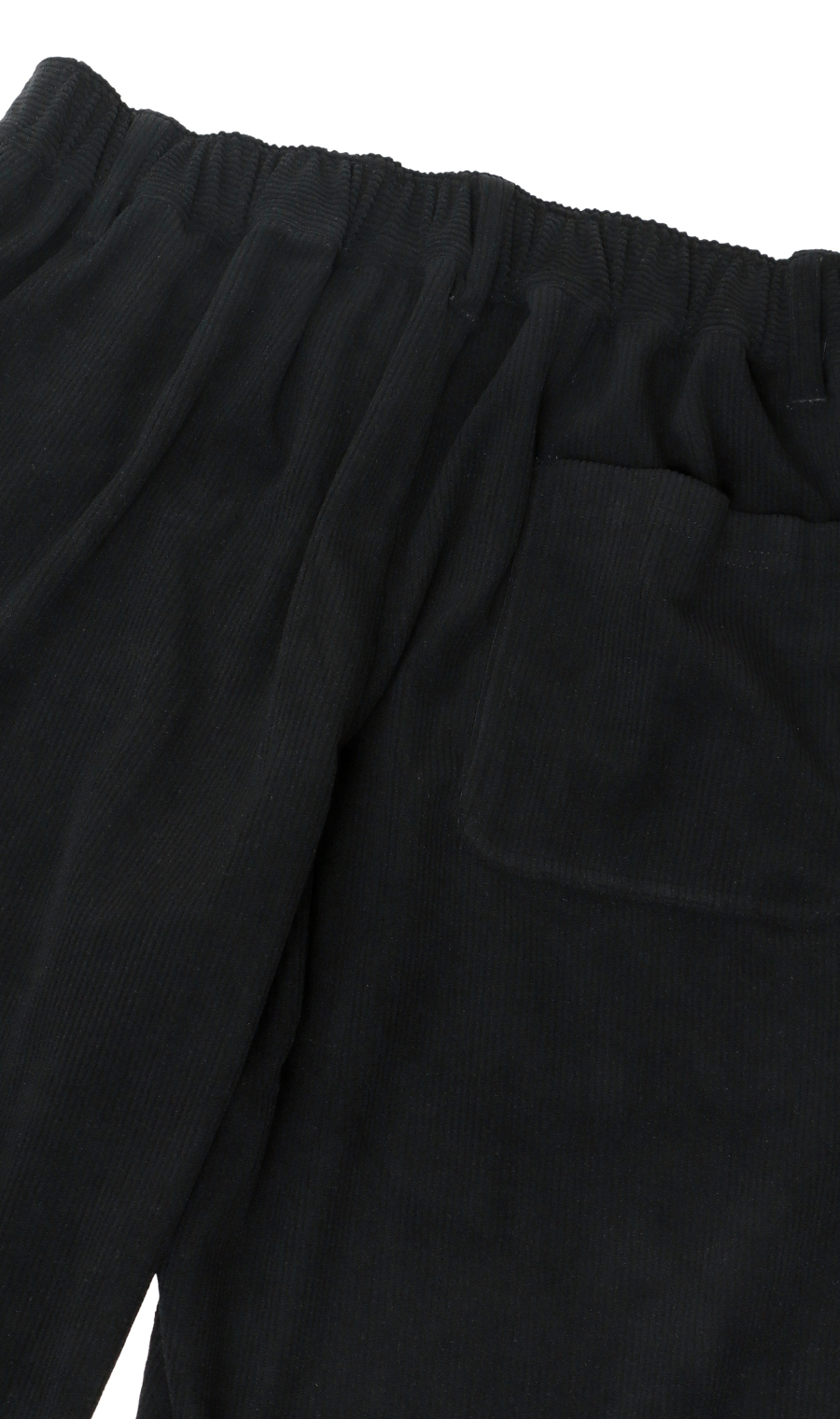 【男女兼用】ほかリッチコーデュロイイージーパンツ【セットアップ着用可】 ブラック S