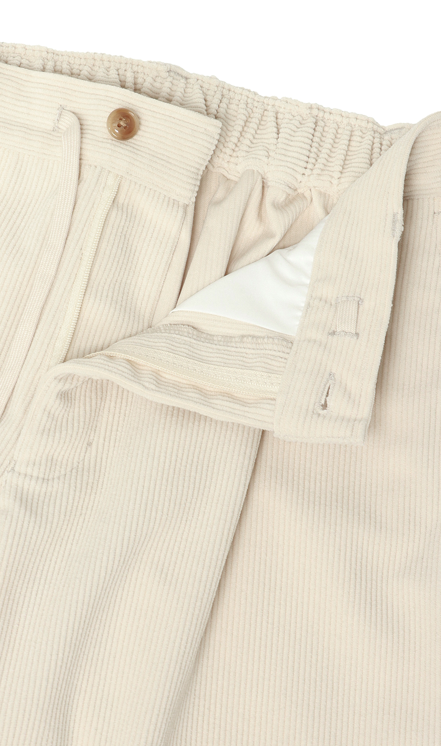 【男女兼用】ほかリッチコーデュロイイージーパンツ【セットアップ着用可】 オフ S