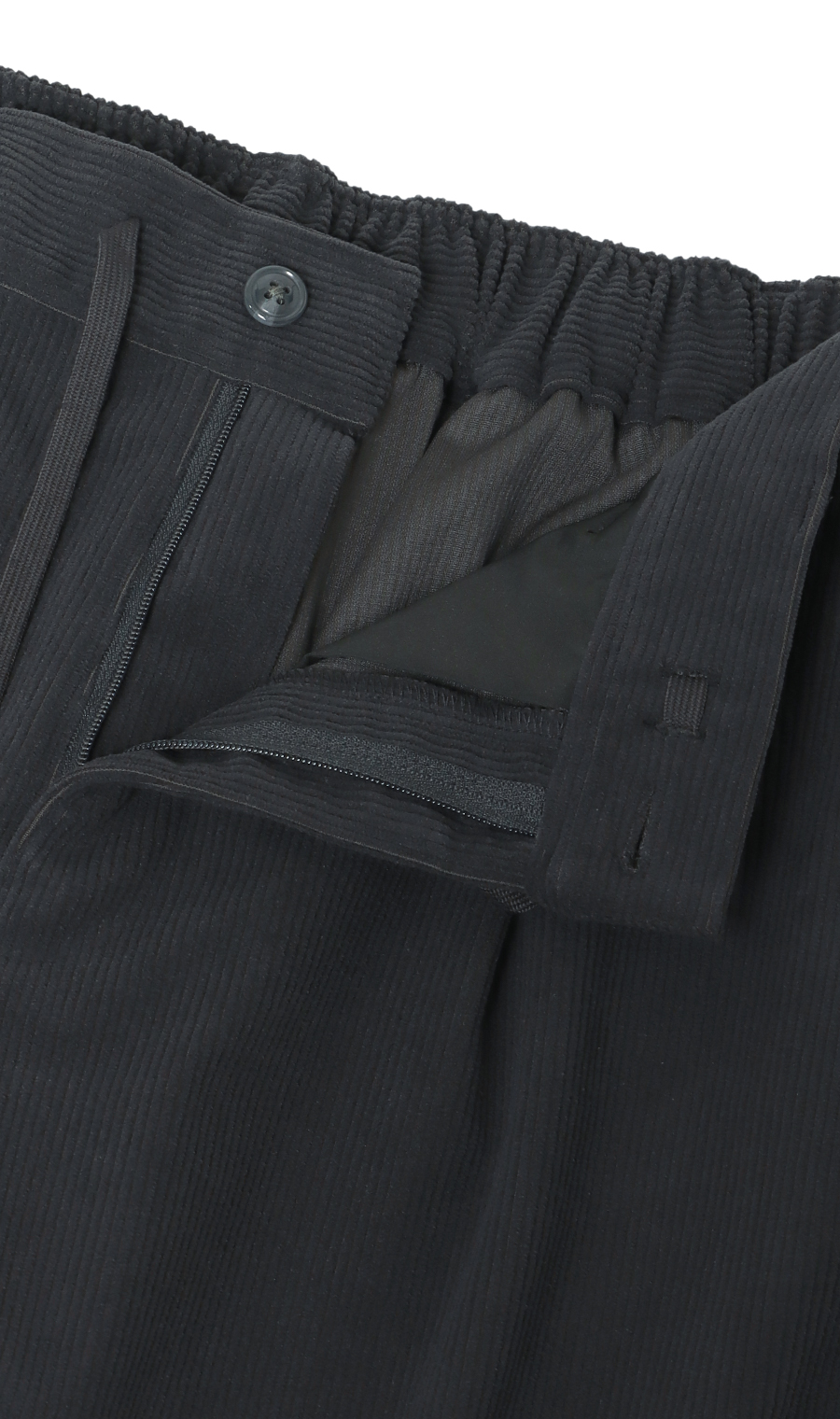 【男女兼用】ほかリッチコーデュロイイージーパンツ【セットアップ着用可】 チャコール S