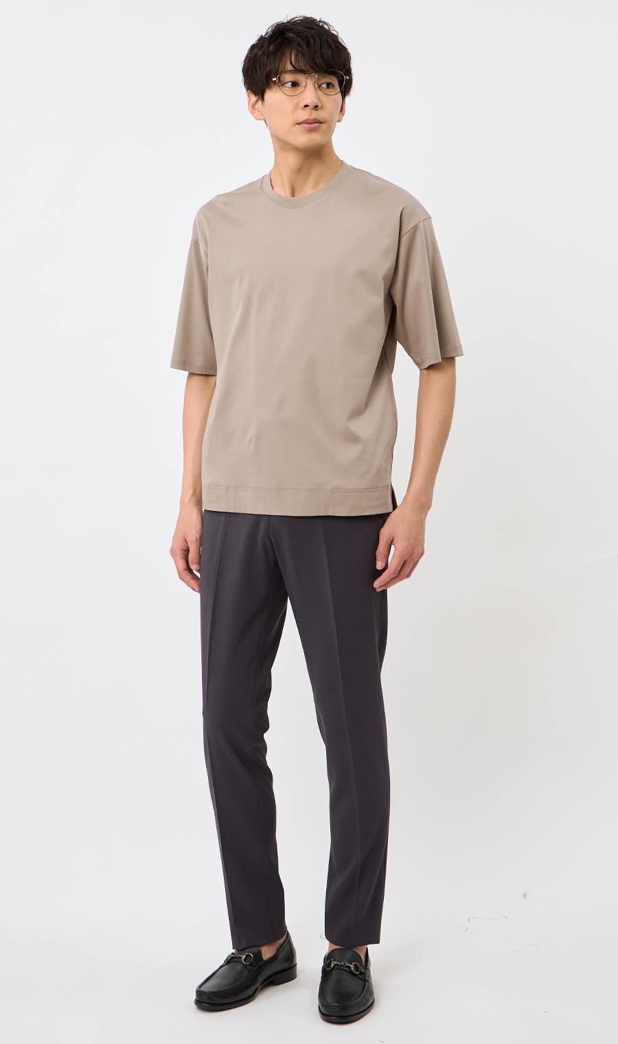 【男女兼用】こおリッチ綿１００％Ｔシャツ ブラウン系 M