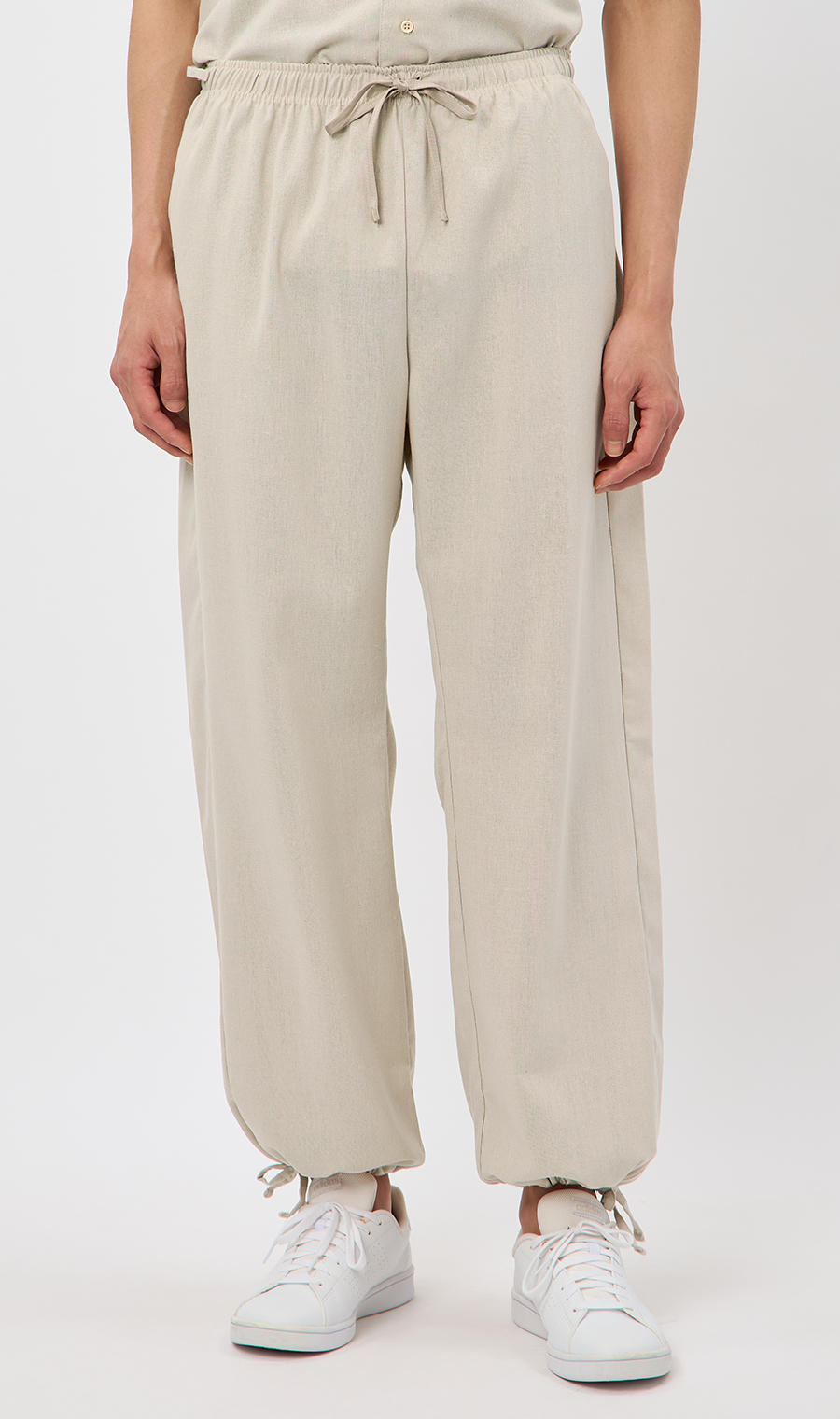 ライトリネンイージーパンツ【BODYWILD×AWEAR】【セットアップ着用可】 ベージュ S