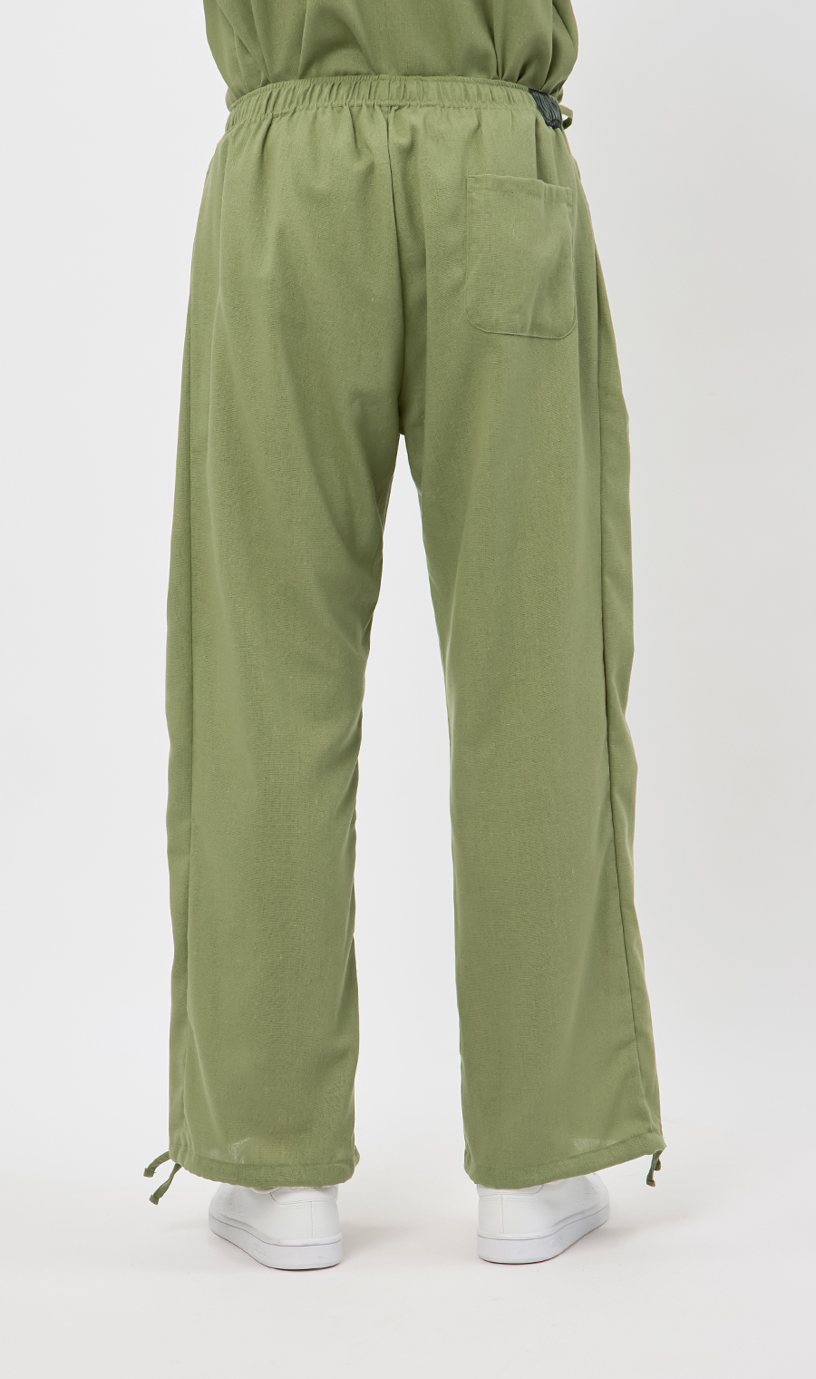 ライトリネンイージーパンツ【BODYWILD×AWEAR】【セットアップ着用可】 オリーブ S