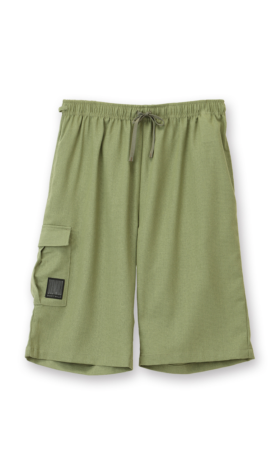 ライトリネンショートパンツ【BODYWILD×AWEAR】【セットアップ着用可】 オリーブ S
