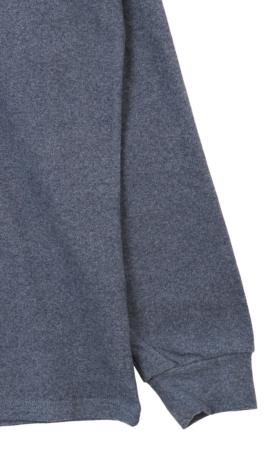 ほかリッチもちもち起毛ハイネックTシャツ ネイビー S