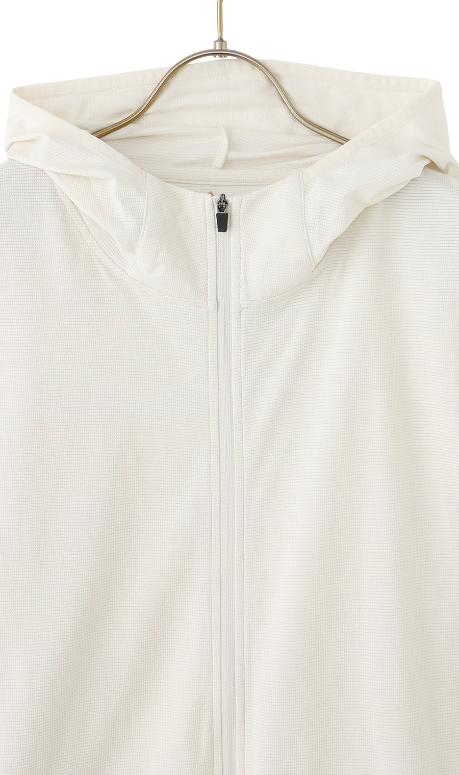 とろリッチUVカットメッシュパーカー【セットアップ着用可】 ホワイト M