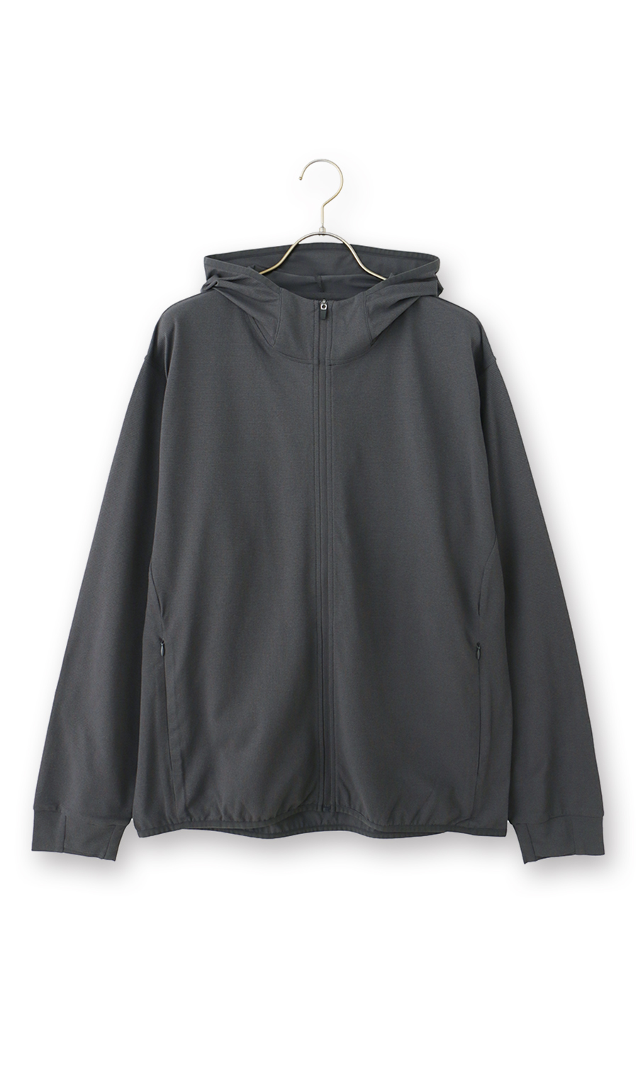 とろリッチUVカットメッシュパーカー【セットアップ着用可】 チャコール S