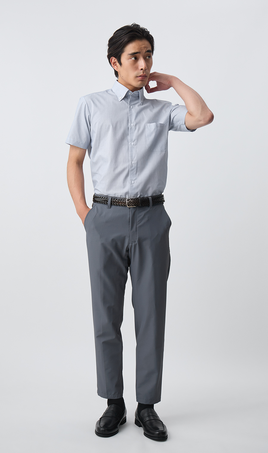 ストレッチムーブパンツ【Dynamotion Fit】【裾上げ済み】 ブルー M