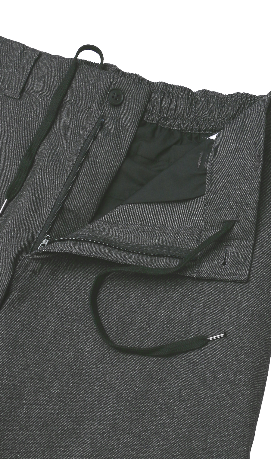 ツイルバックシャーリングパンツ【裾上げ済み】 ブラック M