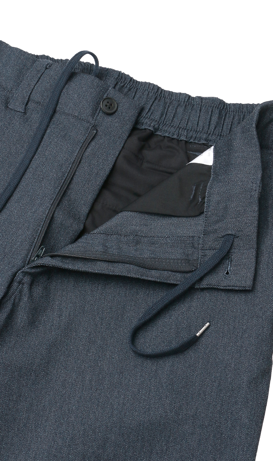 ツイルバックシャーリングパンツ【裾上げ済み】 ネイビー M