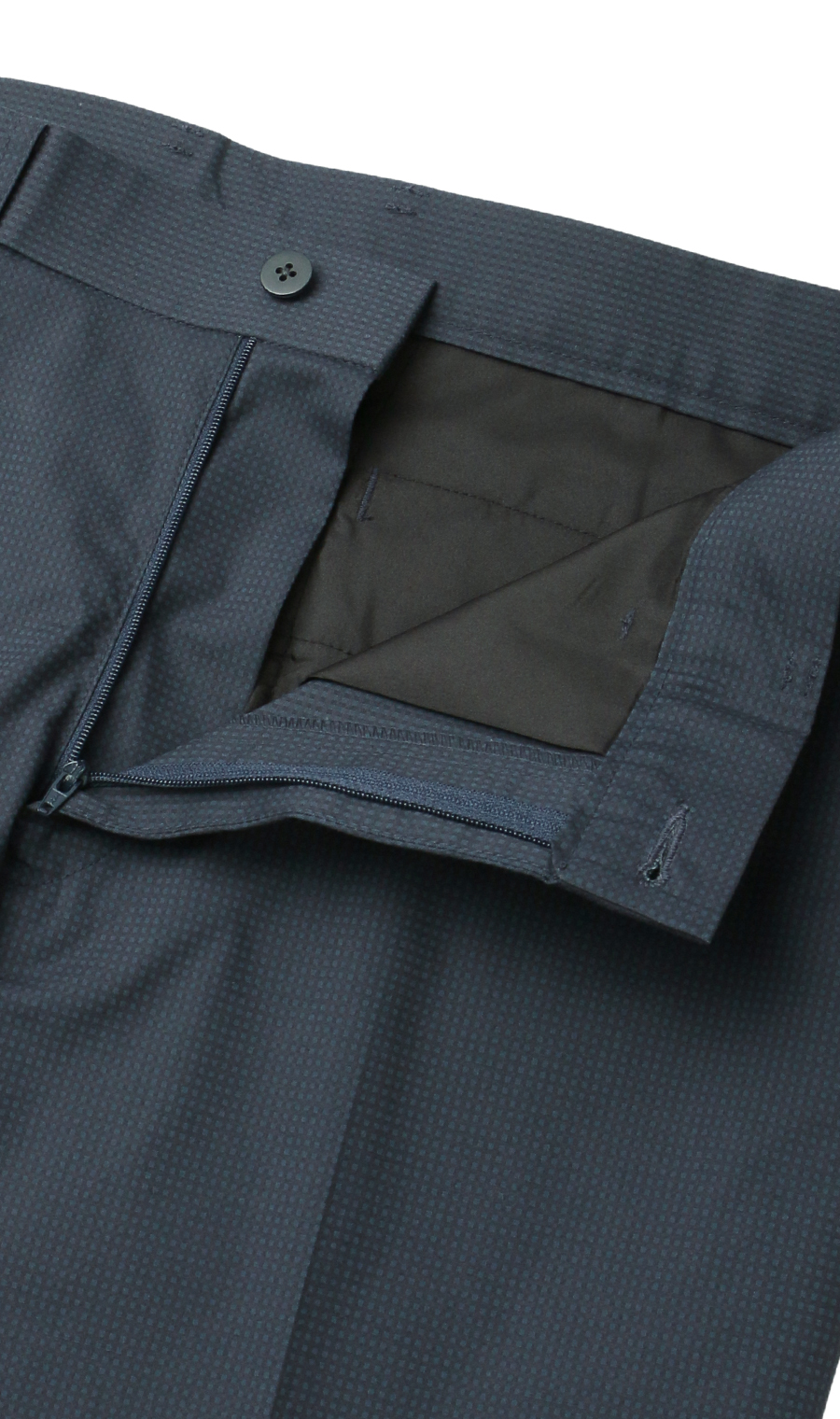 スタンダードスラックス【ノータック】【裾上げ済み】 ネイビー 79cm