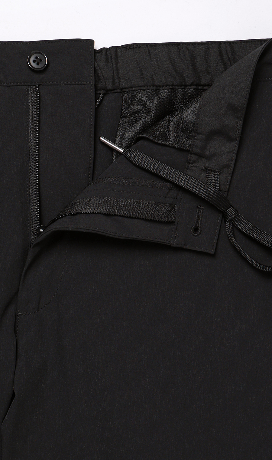 バックシャーリングパンツ【マルチウェイ】【セットアップ着用可】【裾上げ済み】 ブラック S