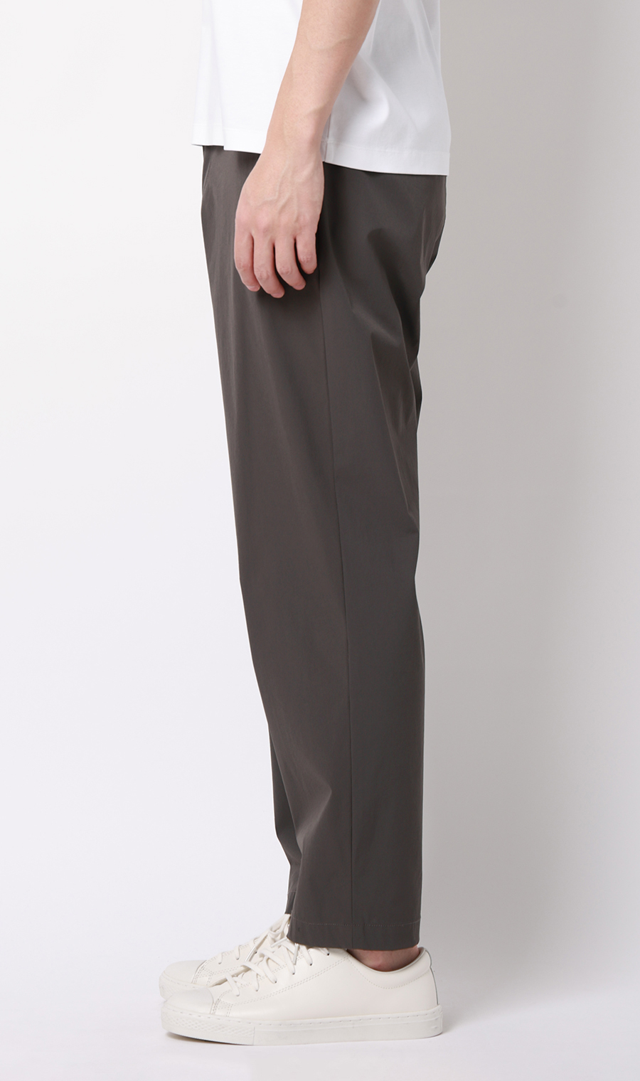 バックシャーリングパンツ【マルチウェイ】【セットアップ着用可】【裾上げ済み】 チャコール S