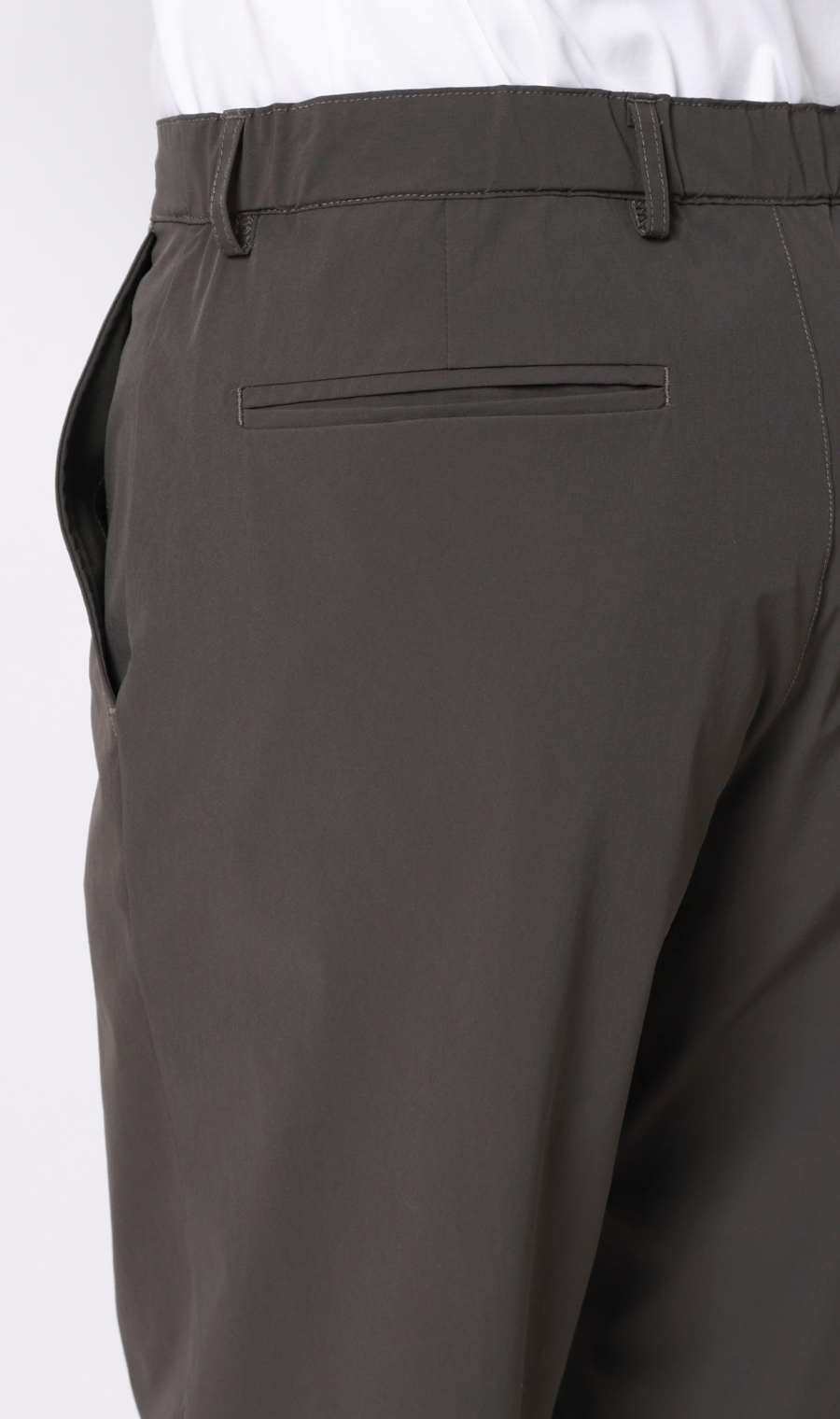 バックシャーリングパンツ【マルチウェイ】【セットアップ着用可】【裾上げ済み】 チャコール S