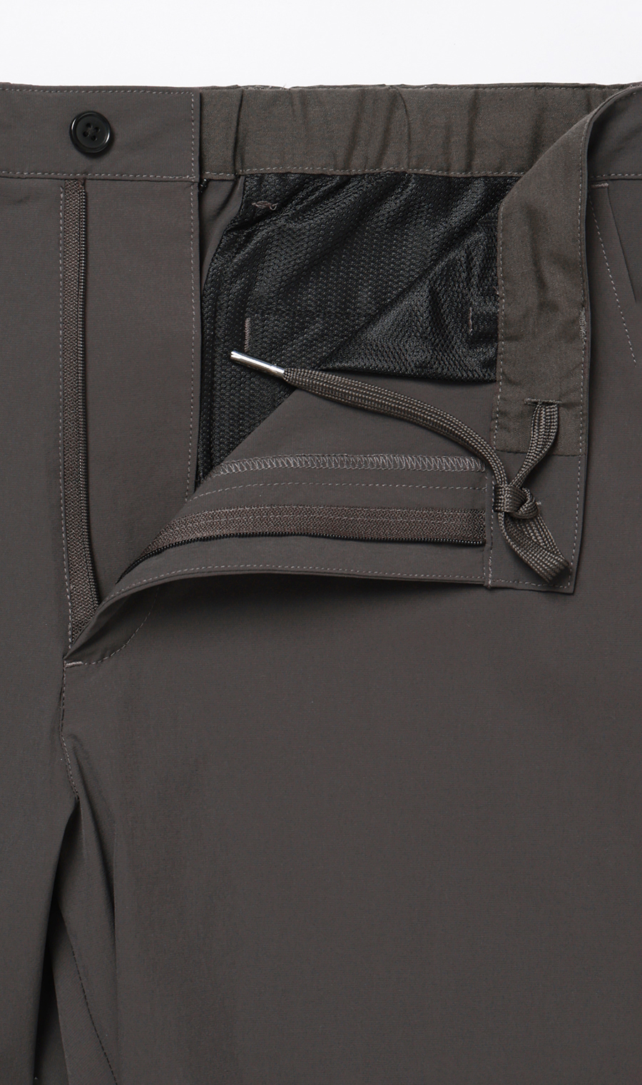 バックシャーリングパンツ【マルチウェイ】【セットアップ着用可】【裾上げ済み】 チャコール S