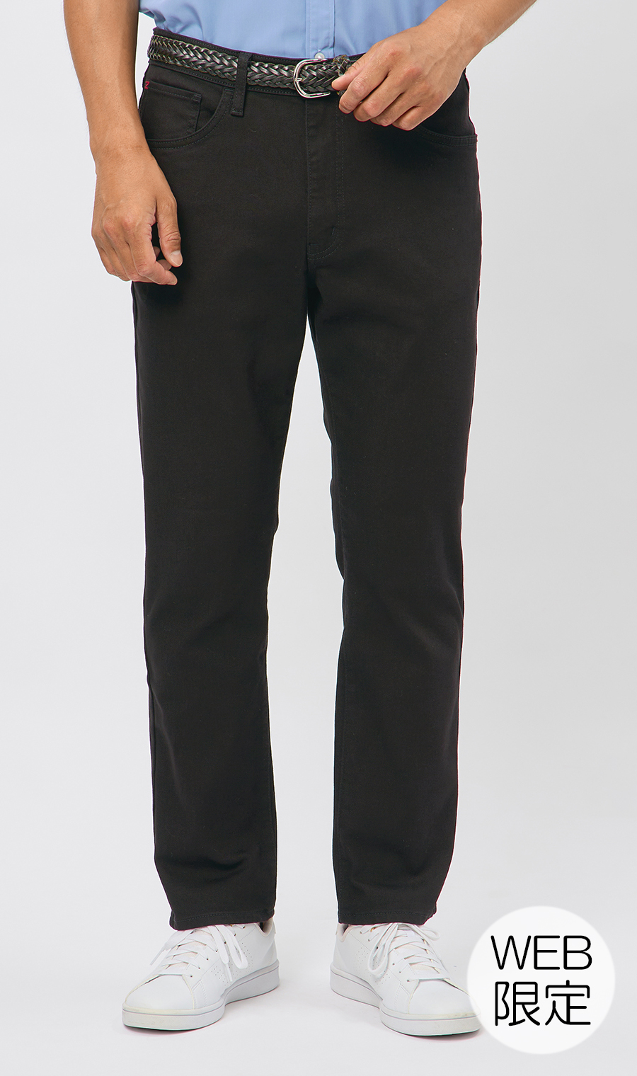 EDWIN ZED JEANS REGULAR ストレート デニム【裾上げ済み】【WEB限定】 ブラック S