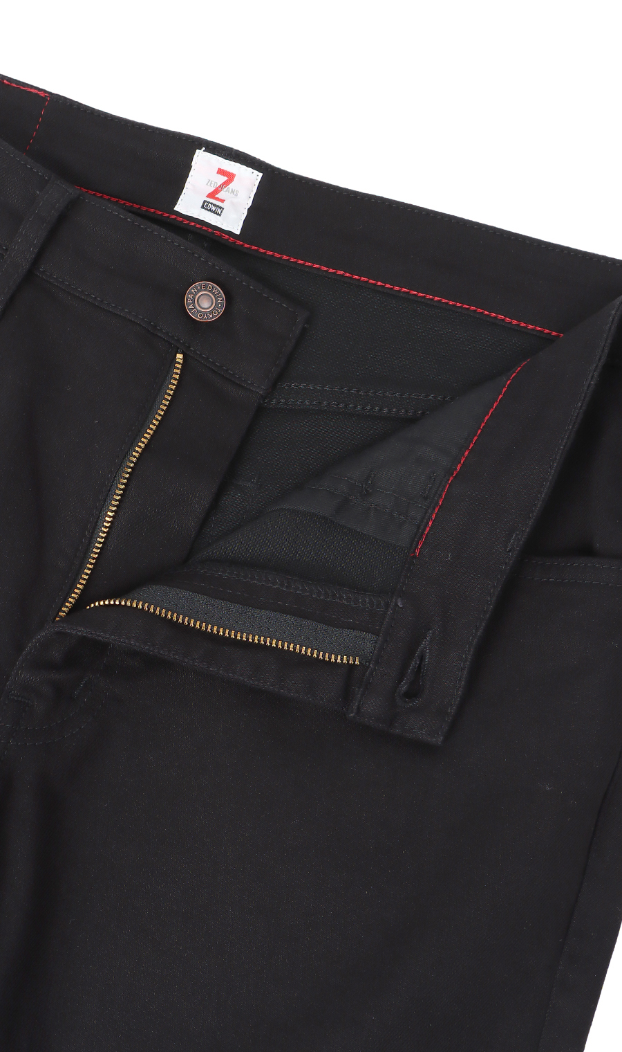 EDWIN ZED JEANS REGULAR ストレート デニム【裾上げ済み】【WEB限定】 ブラック S