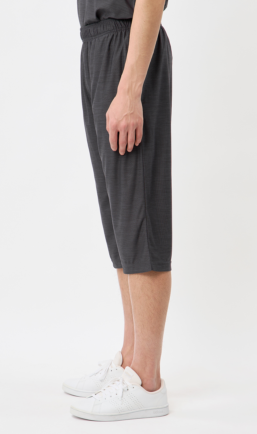 カチオン杢DRYクロップドパンツ【セットアップ着用可】 グレー M