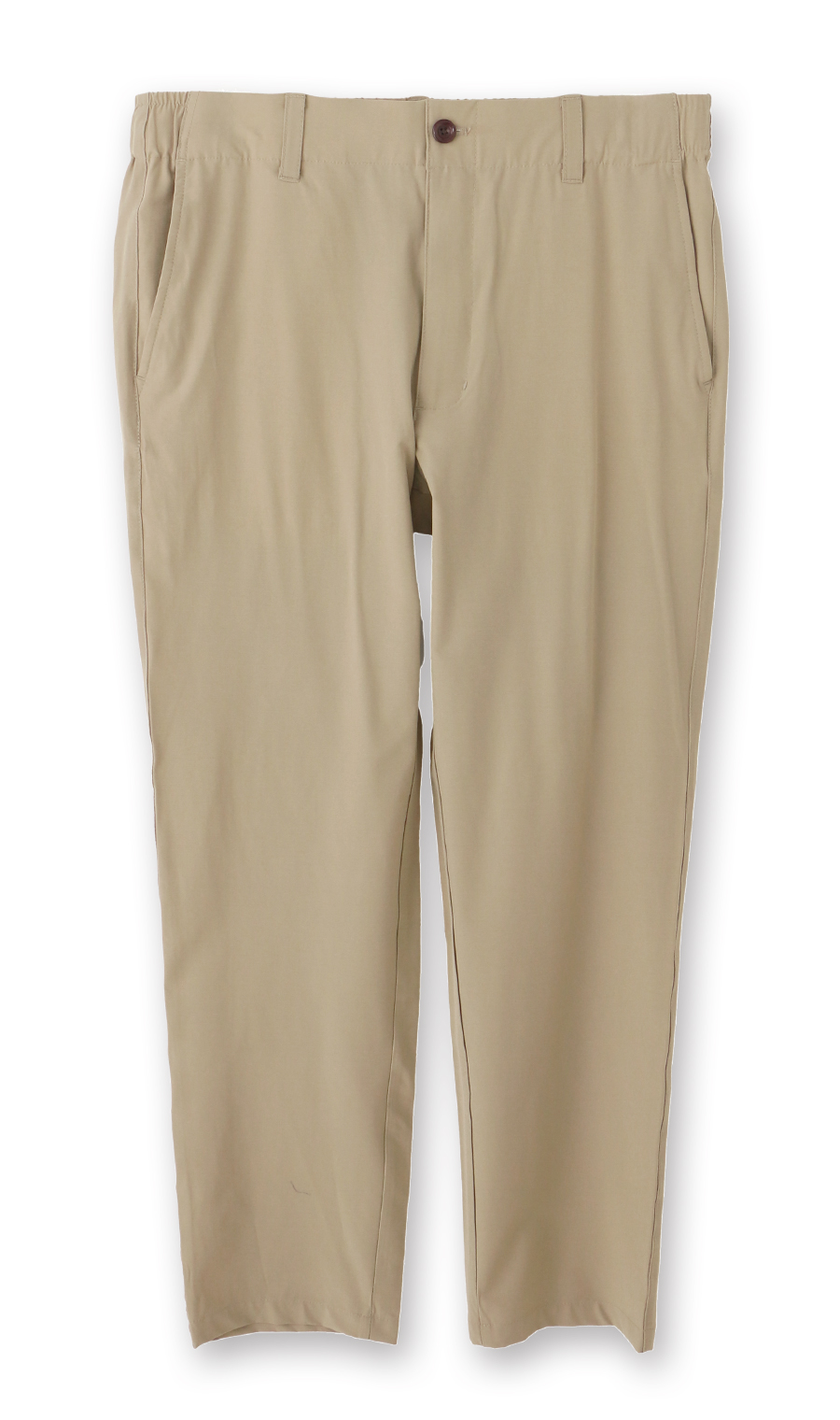 バックシャーリングテーパードパンツ【LOGOS】【裾上げ済み】 ベージュ M