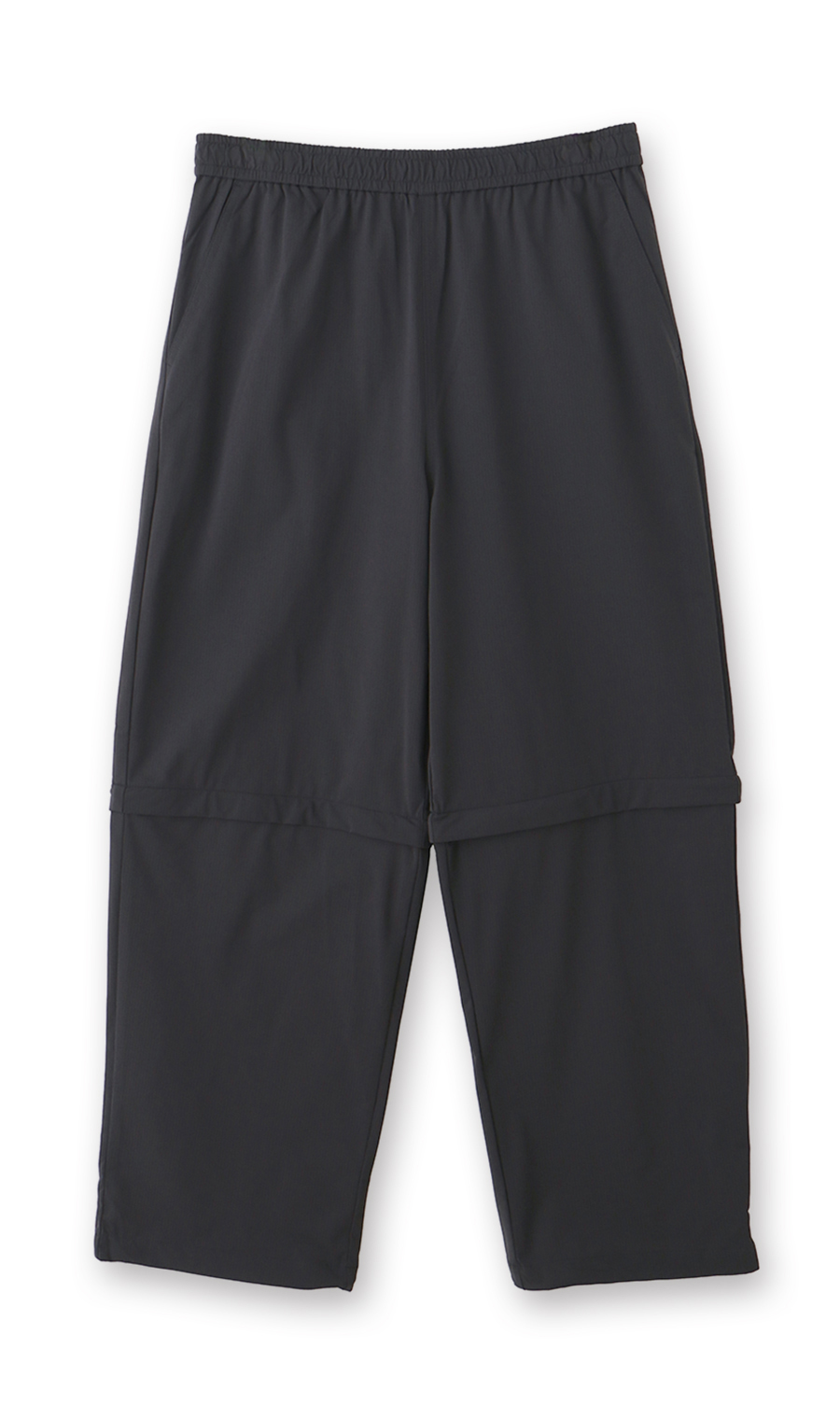 ニットドットコンバーチブルパンツ【防虫加工】【裾上げ済み】 チャコール S