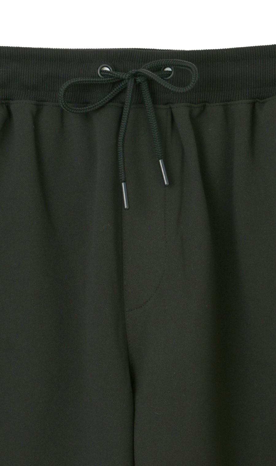 彈性雙面平針織長褲 【褲腳已修改】 黑色M